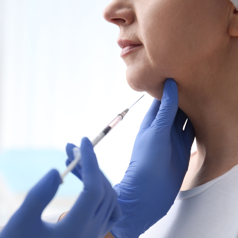 Fat dissolving injection treatment